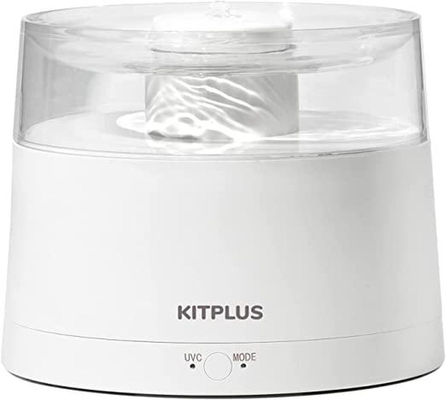 Kit plus Cat Water Fountain with Wireless Pump, [Separation of Water and Electricity] [99.99% Safe and Clean] Automatic Cat Fountain, Smart Modes, Easy to Clean, Ultra Quiet Pet Water Fountain -KITPLUS