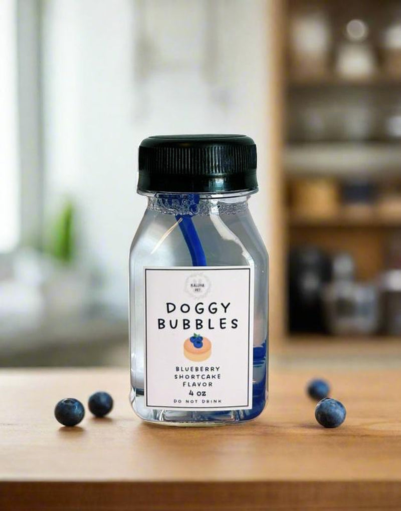 Gourmet Dog Bubbles - Scented & Flavored for Pets (Fried Chicken, Maple Bacon, Peanut Butter, Blueberry, Pumpkin Pie)