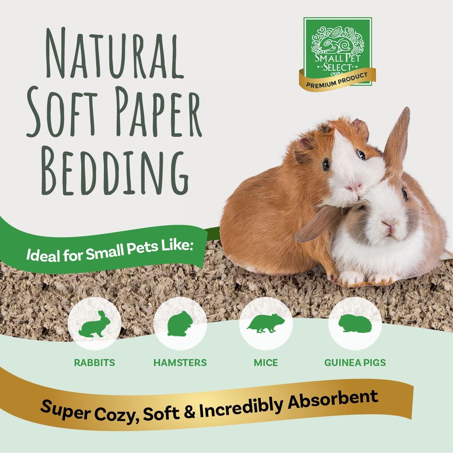 Natural Paper Bedding, Jumbo 178L, 2-Pack