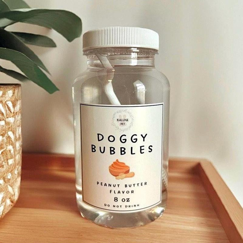 Gourmet Dog Bubbles - Scented & Flavored for Pets (Fried Chicken, Maple Bacon, Peanut Butter, Blueberry, Pumpkin Pie)