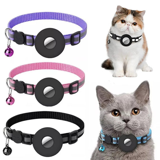 Reflective collar waterproof holder case for (apple) airtag