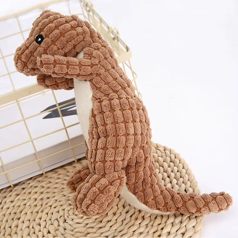 Squeaky Pet Toys for Medium Large Dogs Plush Puppy Big Dog Chew Toys Animals Shape Dog Accessories Lion Dinosaur Pets Supplies