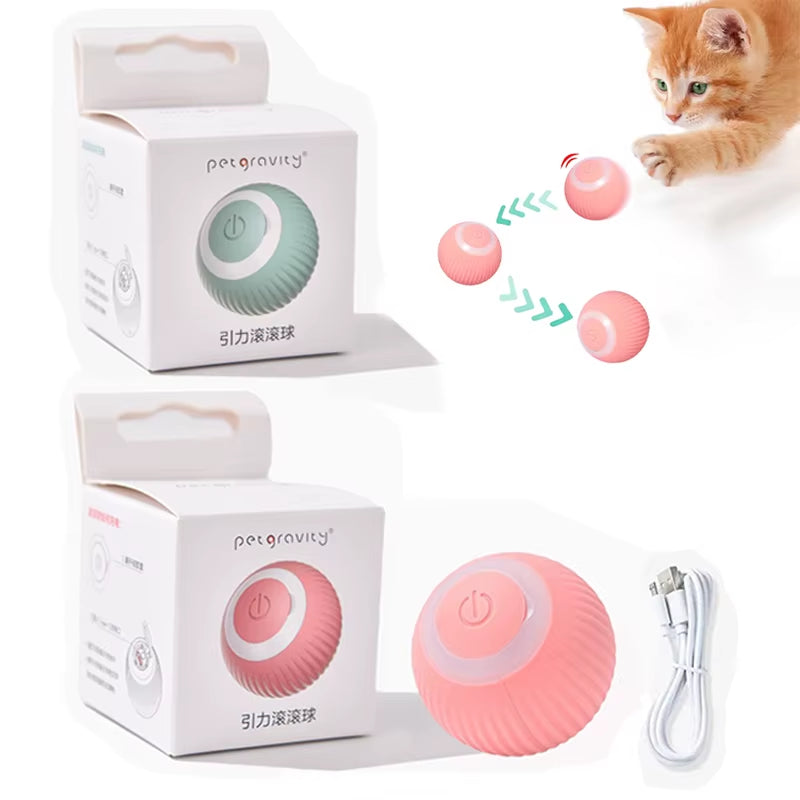 Smart Cat Toys Electric Cat Ball Automatic Rolling Ball Cat Interactive Toys Pets Toy for Cats Indoor Playing Cat Accessories